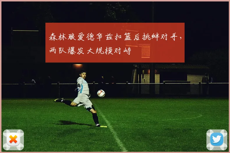 森林狼爱德华兹扣篮后挑衅对手，两队爆发大规模对峙